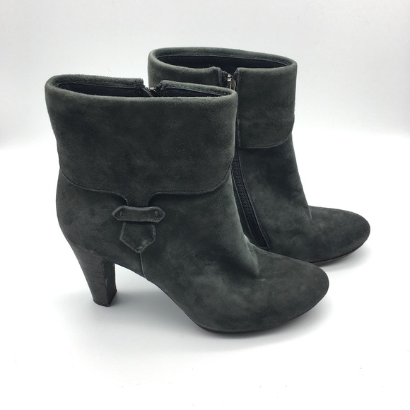 Alberto Fermani Gray Suede Booties